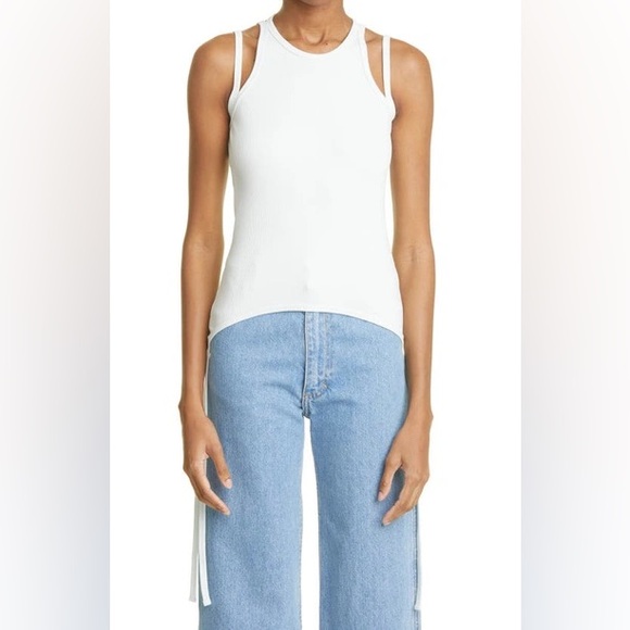 Dion Lee Double Ties Tank Top in Clear blue - Picture 2 of 10